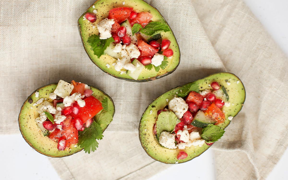 Vegan & vegetarian diets may lack some nutrients 3 Stuffed Avocados